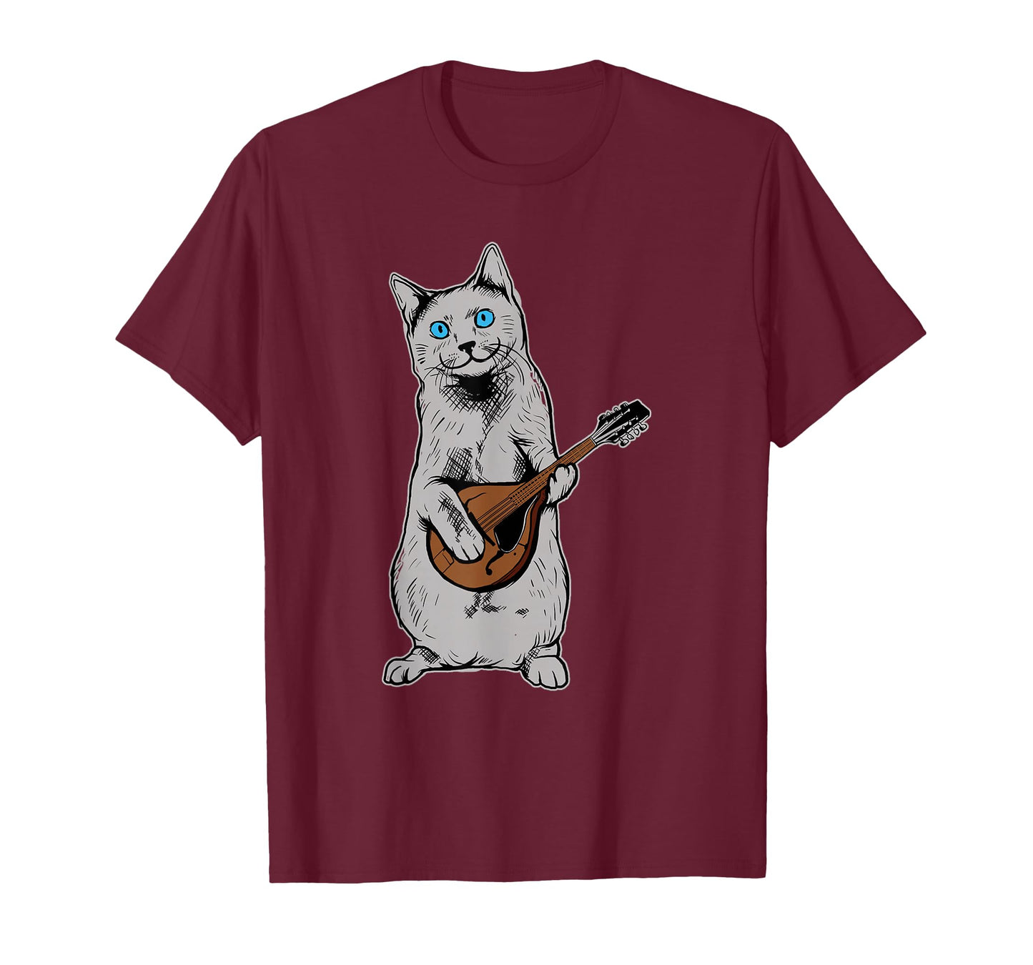 Musician Cat Playing Mandolin T-shirt Bluegrass T-Shirt