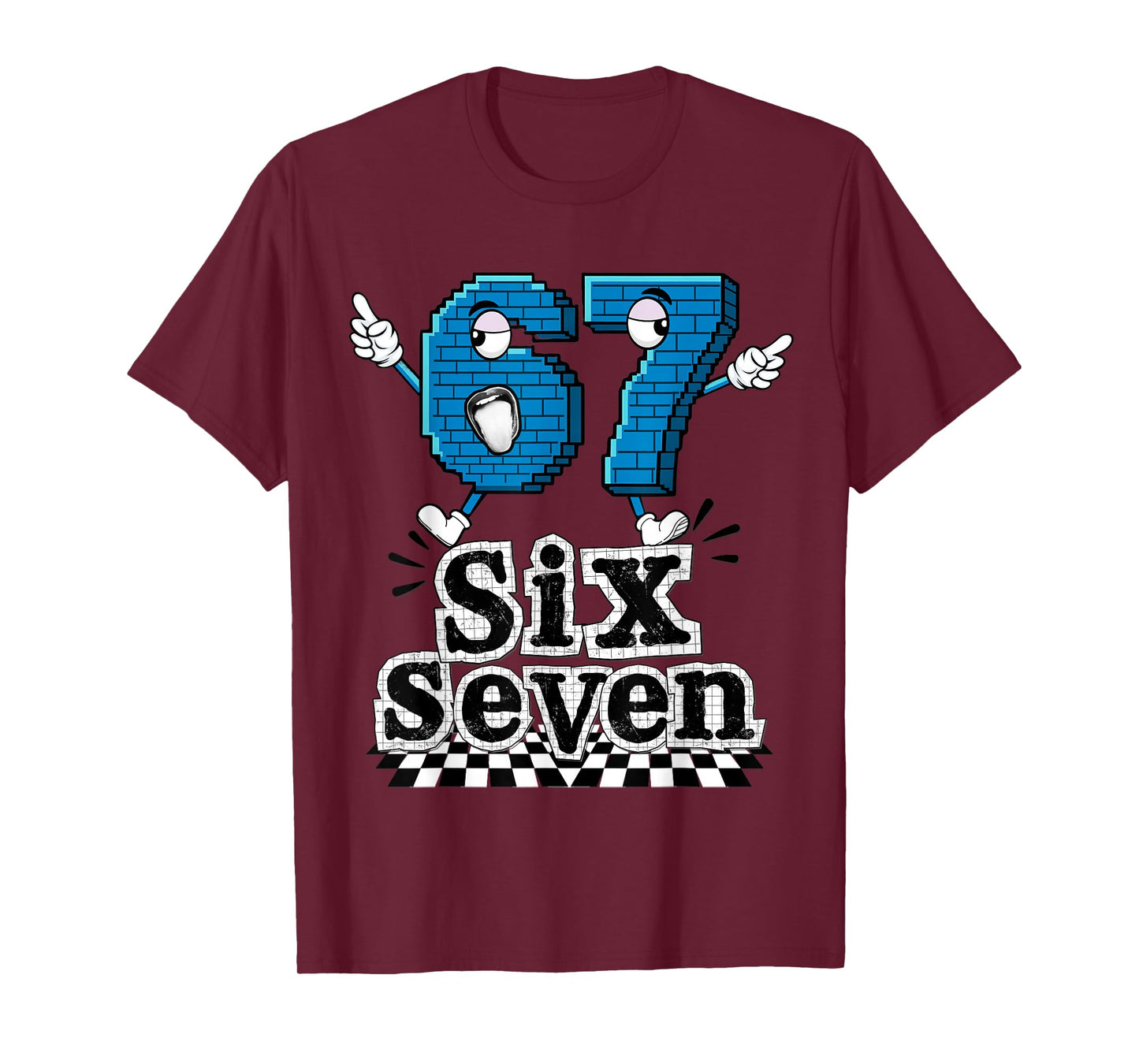 67 Brainrot Italian Meme Funny 6 7 Brainrot Gaming Meme T-Shirt