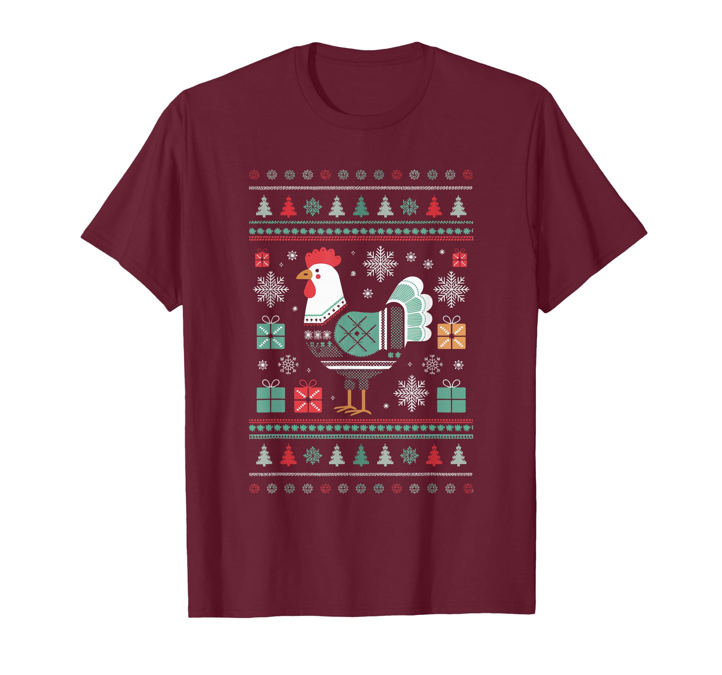 Chicken Ugly Christmas T-Shirt