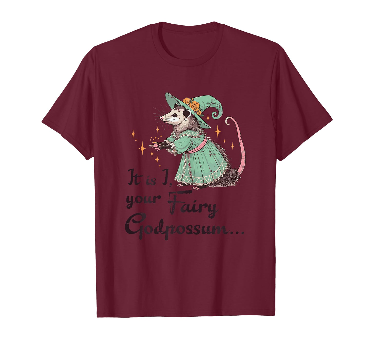 Opossum Your Fairy Godpossum Funny Possum Girls Kids Women T-Shirt