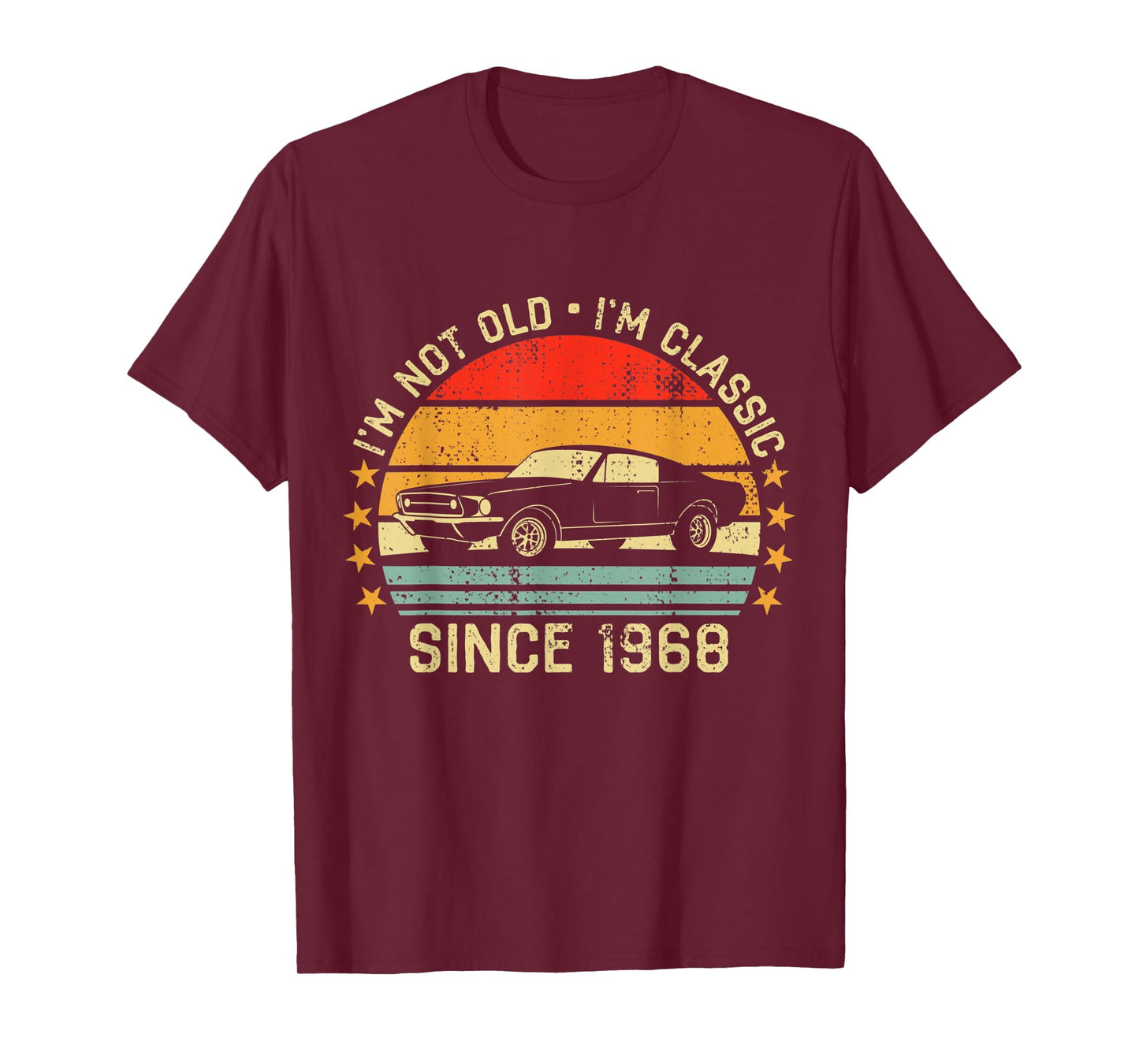 Cool Car Mens 53rd Birthday Gift For 53 year old Men & Women T-Shirt