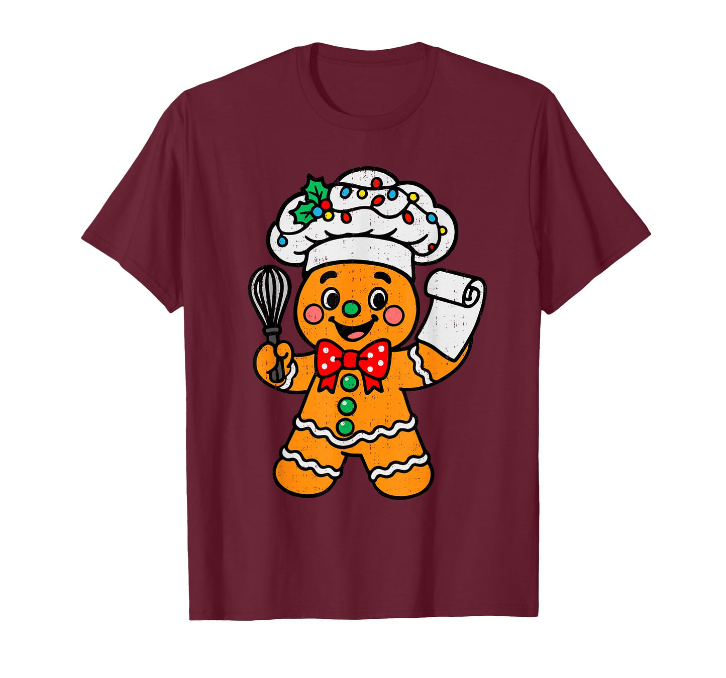 Cute Gingerbread Baker Christmas Chef Bake Cookies Xmas T-Shirt