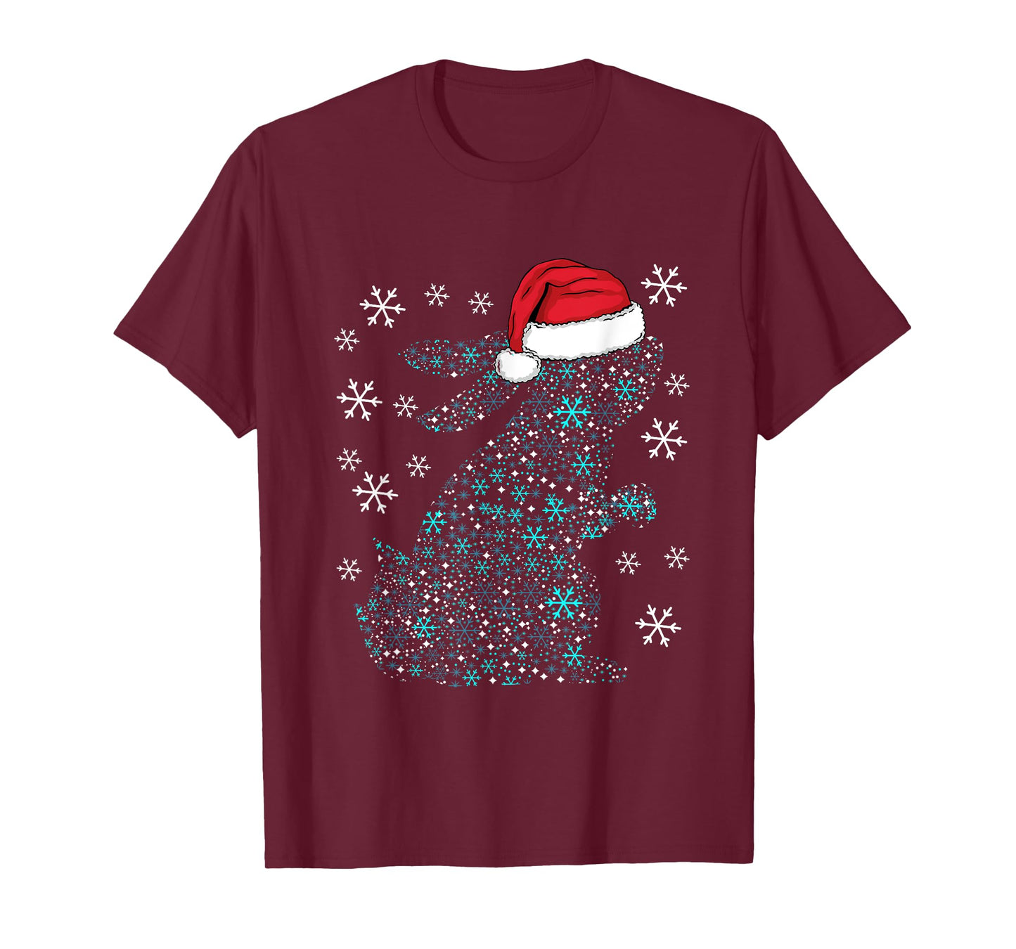 Funny Rabbit Christmas Costume Bunny Santa XMAS Humor T-Shirt