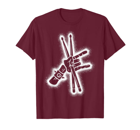 Drums Drummers Boys Men Drummer T-Shirt