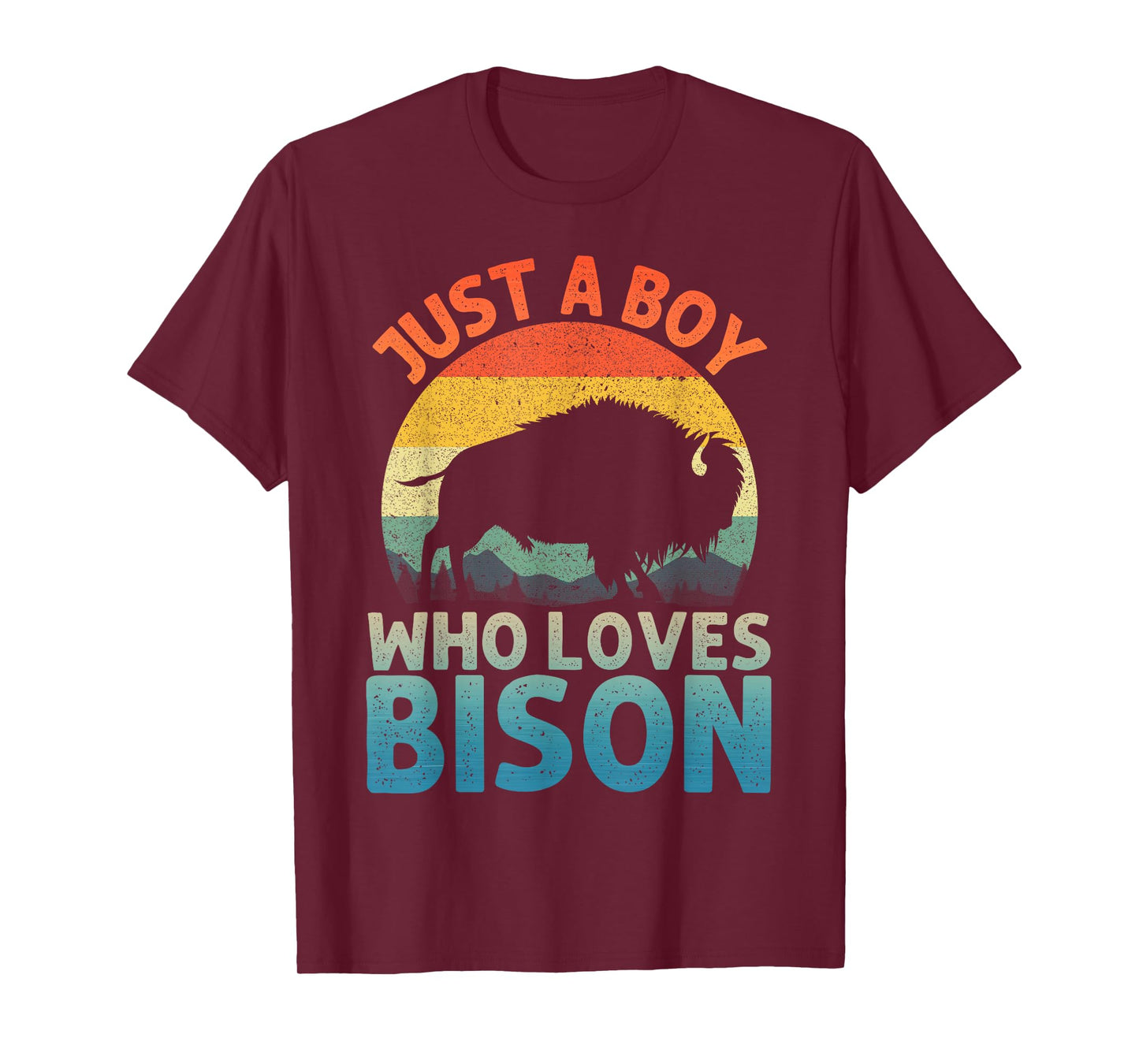 Cool Bison Design for Men Boys Wildlife Buffalo Lover Bison T-Shirt