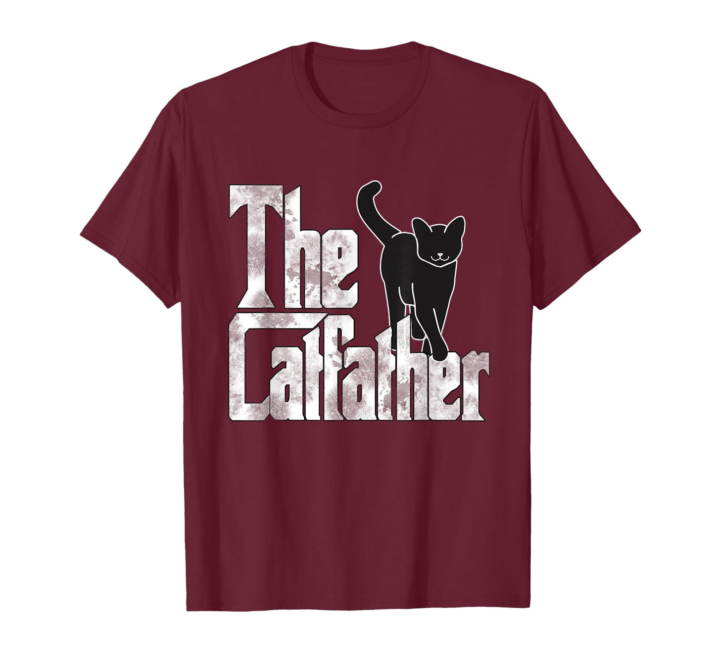 The Catfather Black Cat Father Mafia Whiskers Male Daddy T-Shirt