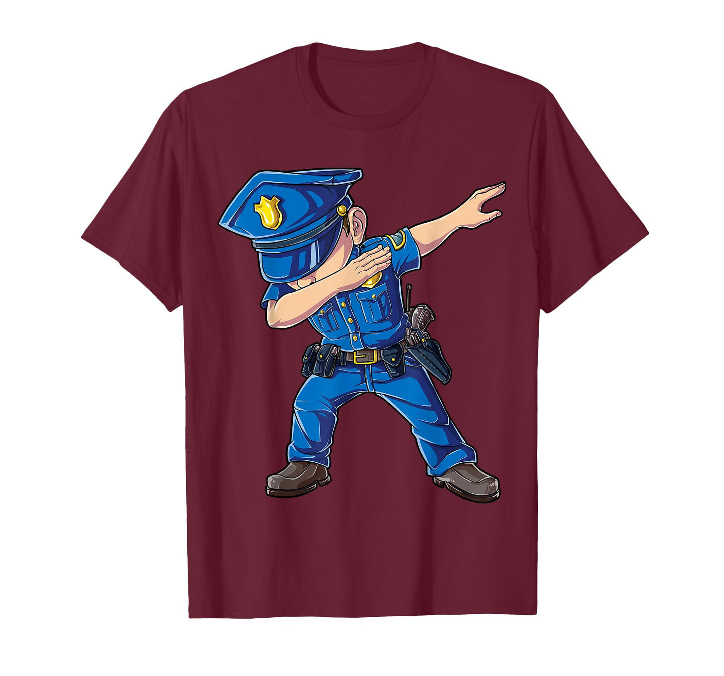 Dabbing Police Funny Policeman Dab Dance Boys Girls Men Cute T-Shirt