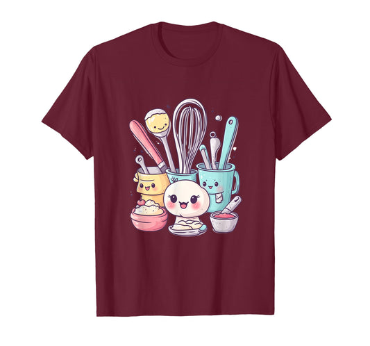 Cute Anthropomorphic Baking T-Shirt