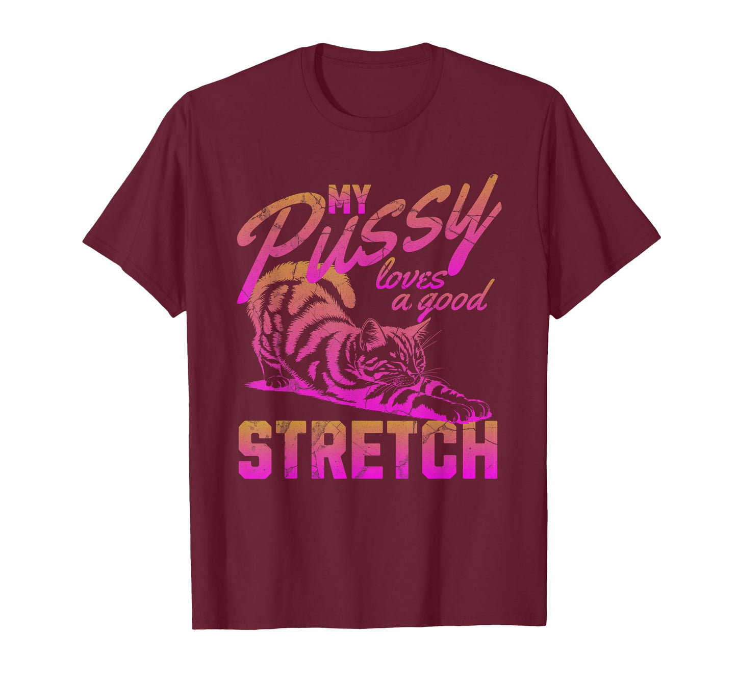 My Pussy Love A Good Stretch Funny Vintage T-Shirt