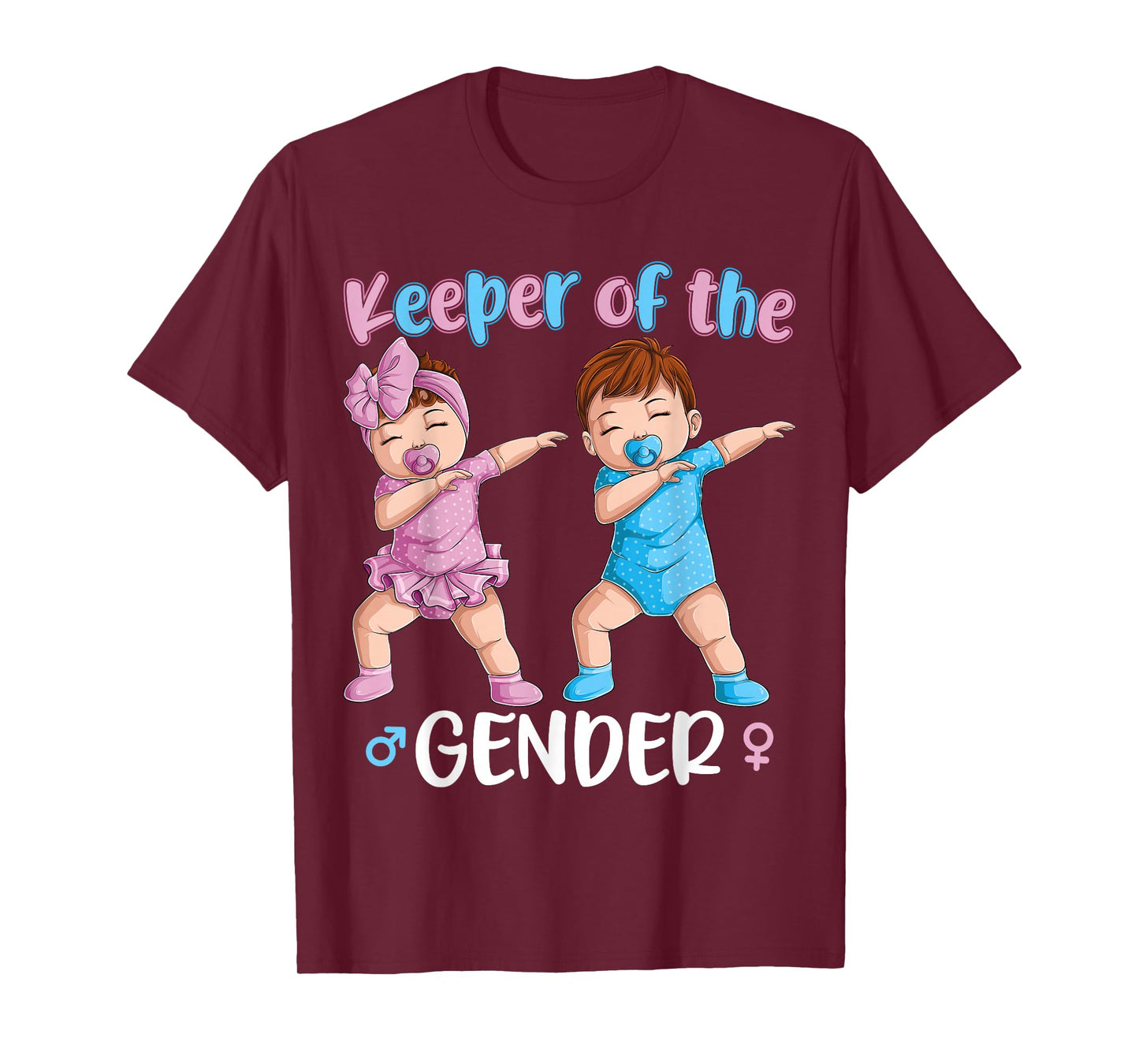 Keeper of The Gender Reveal Party Baby Announcement Women T-Shirt Small