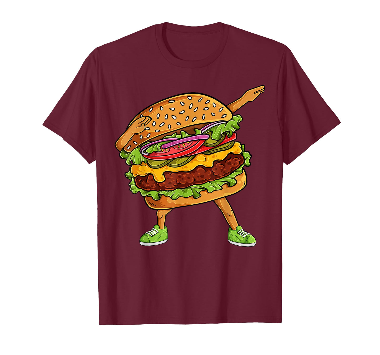 Funny Cheeseburger Food Dab Hamburger Burger Boys Girls Kids T-Shirt