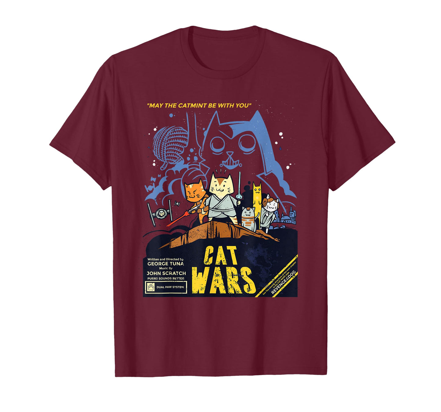 Cat Wars for Cat Lovers Perfect Funny Gift T-Shirt for Men Women Girls Kids