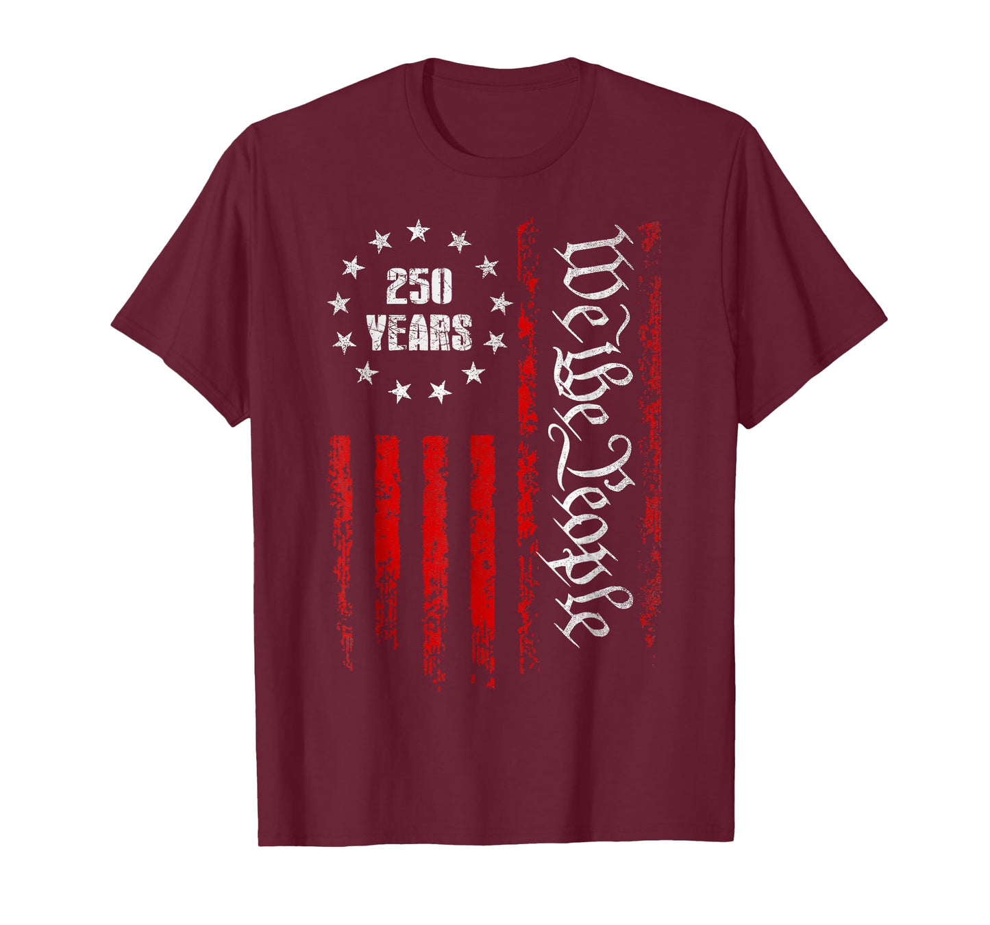 250 Years 1776-2026 250th Birthday USA Patriotic 4th of July T-Shirt