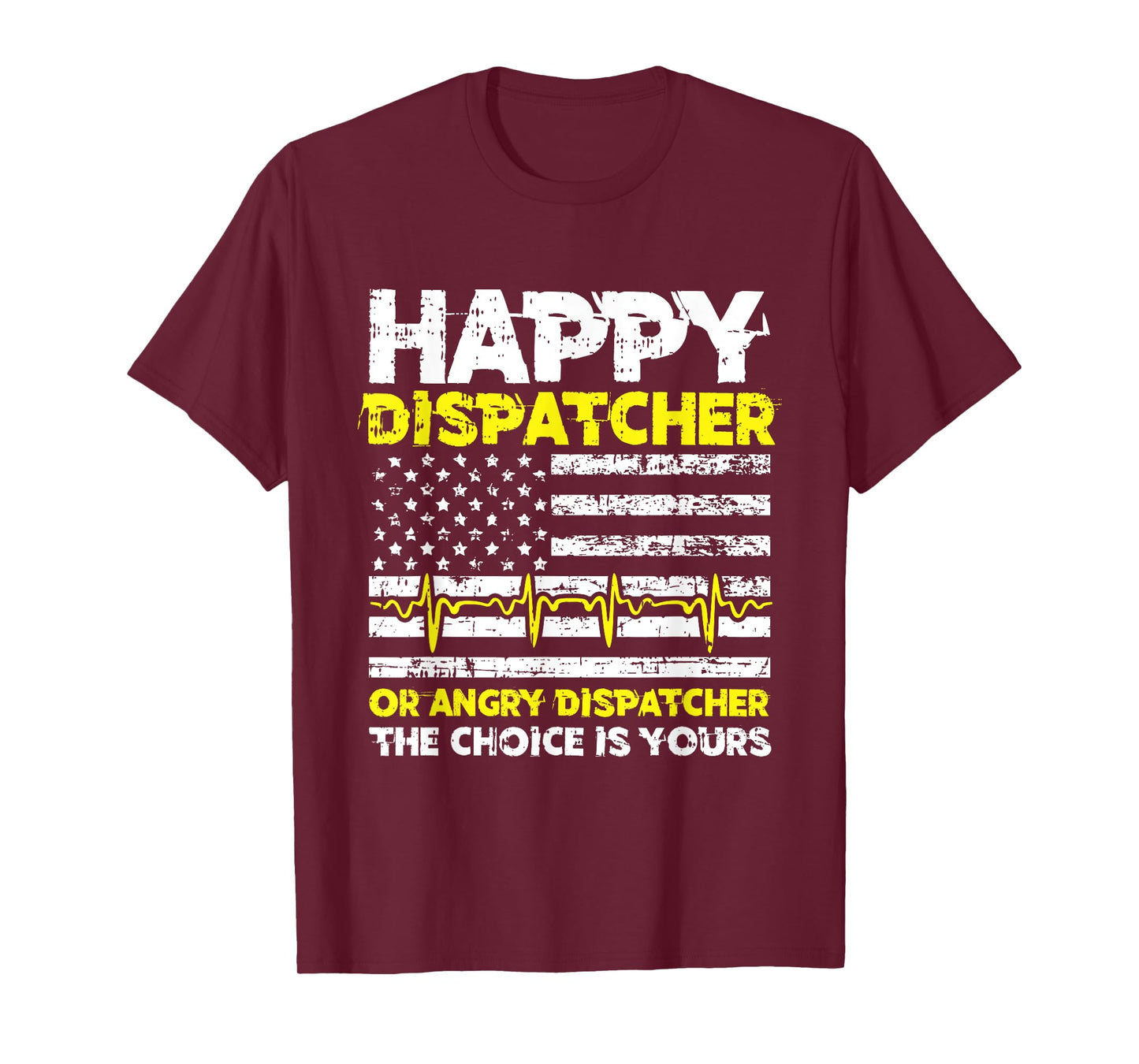 American Flag 911 Operator Dispatch-er Police Fire EMS Gift T-Shirt