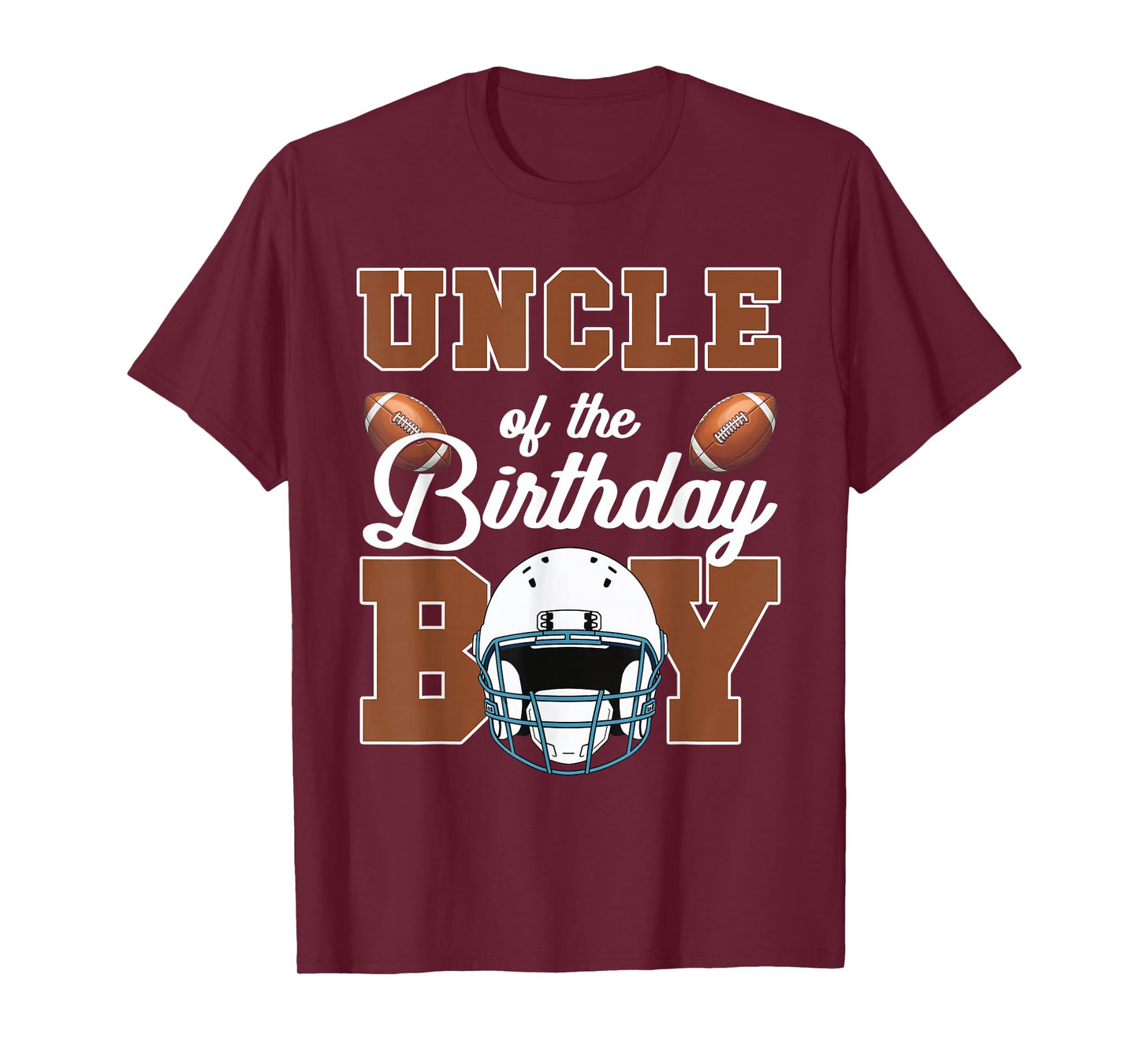 Uncle Of The Birthday Boy Football Party Family Matching T-Shirt