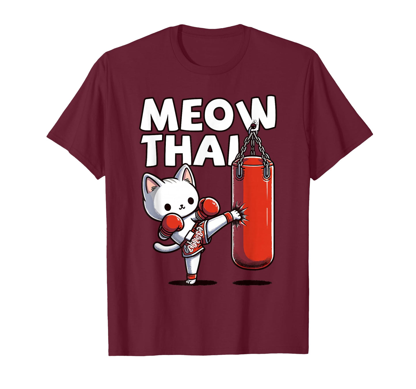 Muay Thai Cat, Meow Thai | Thai Boxing for Youth, Muay Thai T-Shirt
