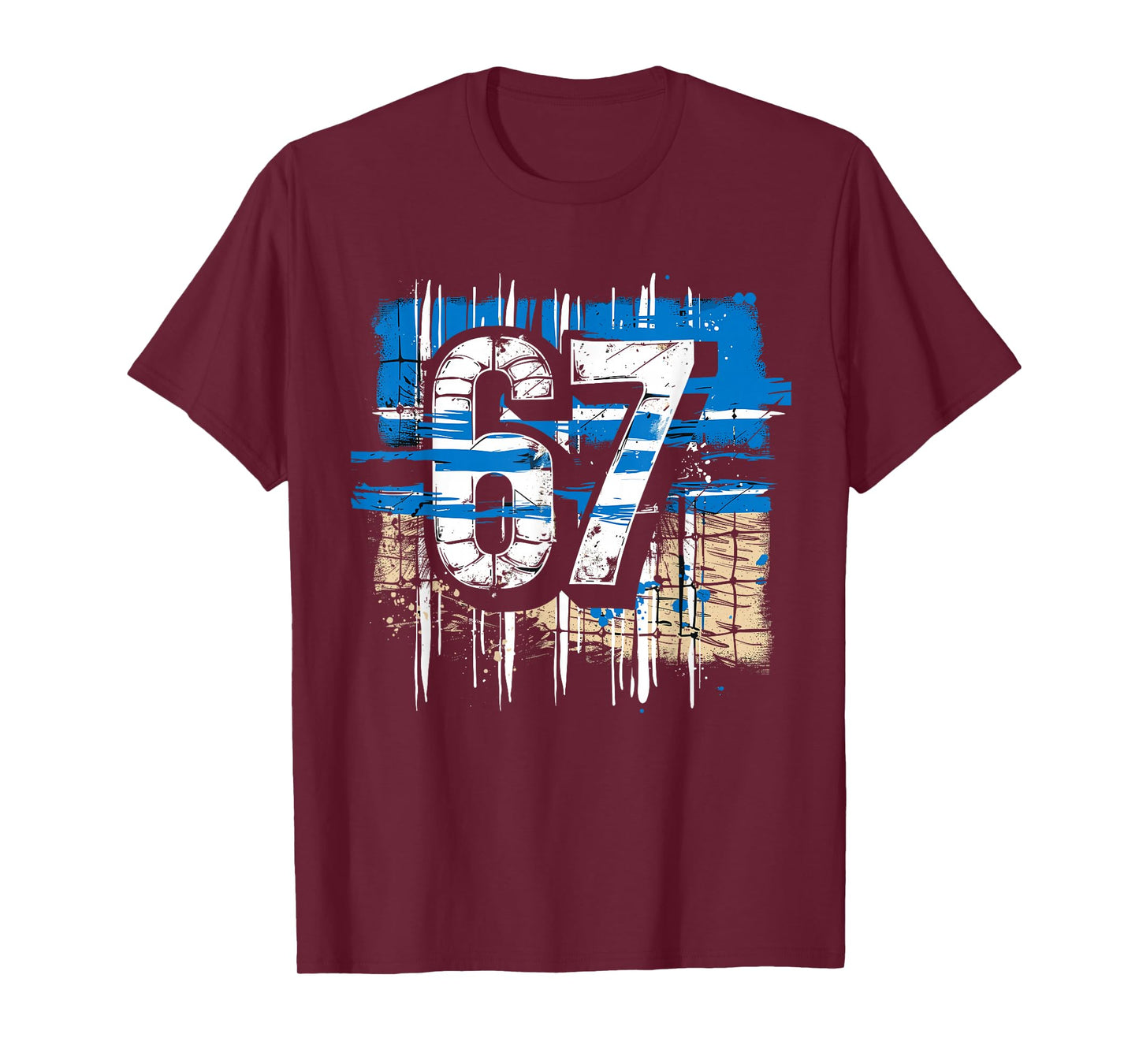 Volleyball 67 Six Seven Alpha Slang 6 7 Meme Kids Teachers T-Shirt