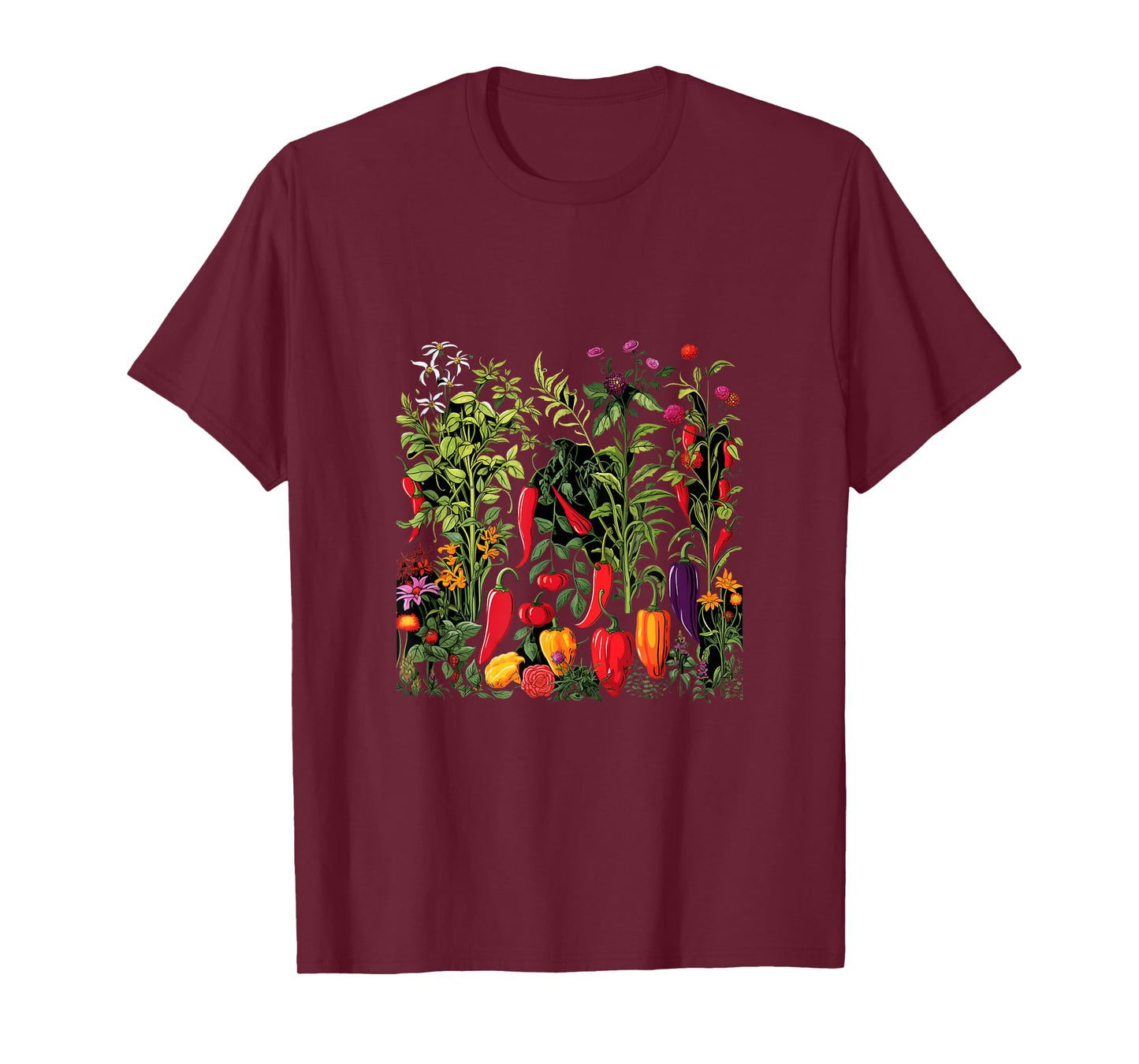 Chili Hot Pepper Plants Chillis Garden Spicy Pepper T-Shirt