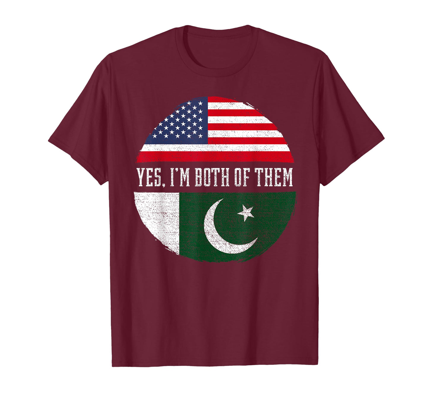 Half American Half Pakistani USA Flag Pakistan Heritage DNA Women Kids Men T-Shirt
