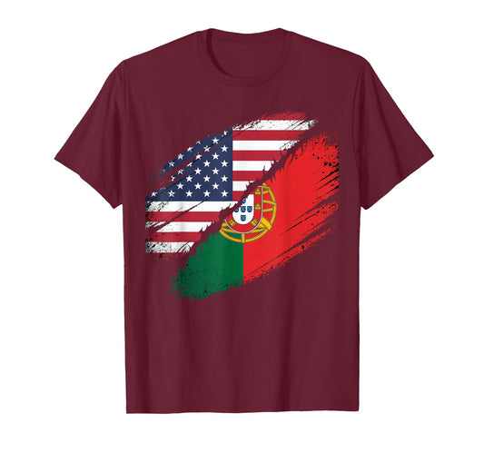 Portuguese American Flag Portugal Usa T-Shirt