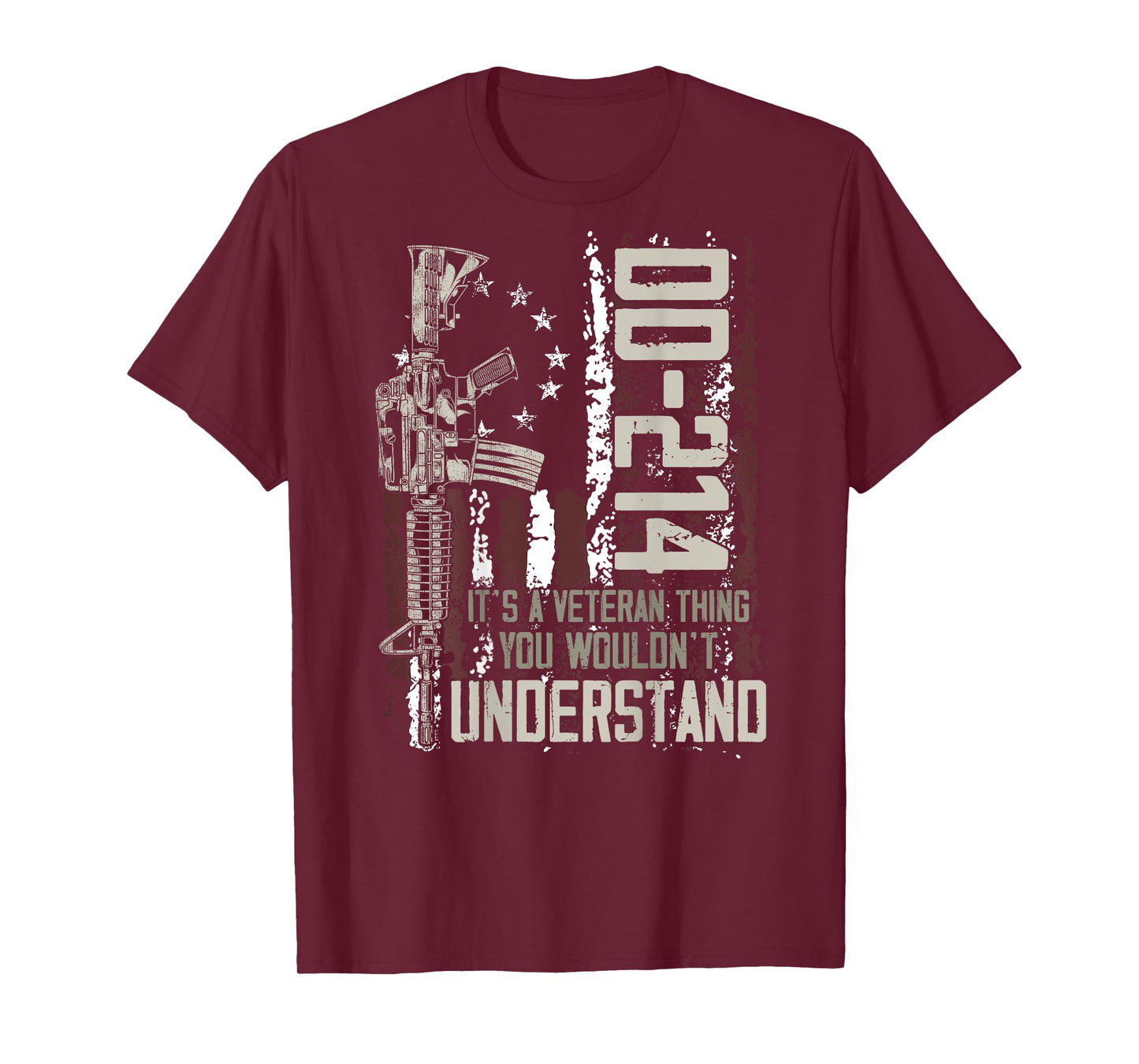 DD-214 It's A Veteran Thing You Wouldn't Understand on back T-Shirt