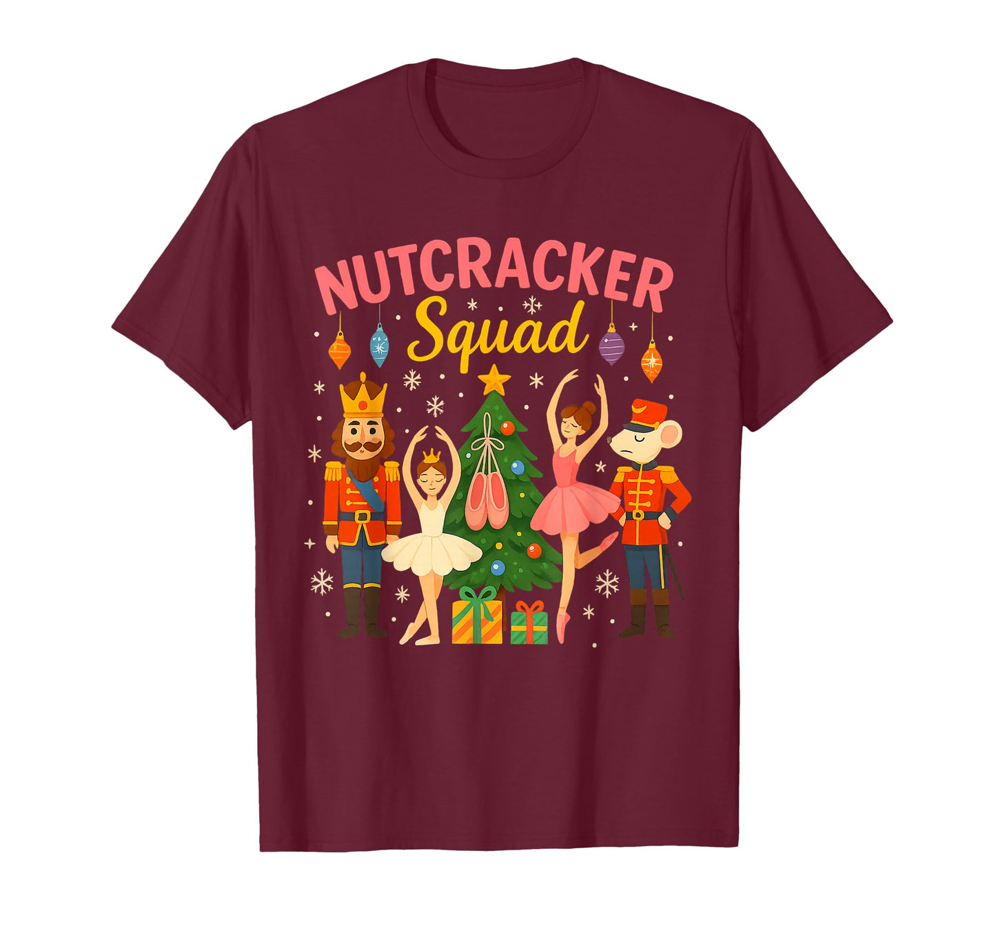 Ballet Nutcracker Squad Christmas Costume for Kids Women Men T-Shirt