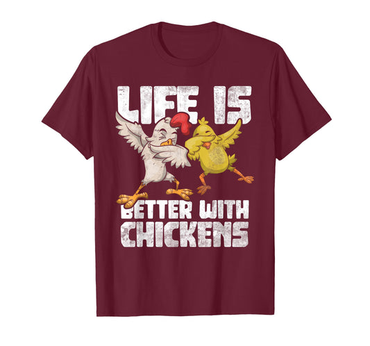 Funny Animal Farmer Kids Dabbing Rooster Dab Hen Chicken T-Shirt Small