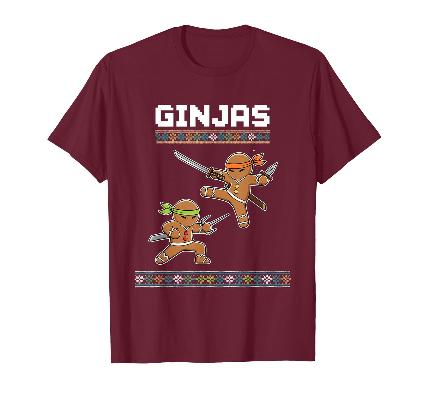 Christmas Ginjas Gingerbread Ninjas - Funny Ninjabread T-Shirt