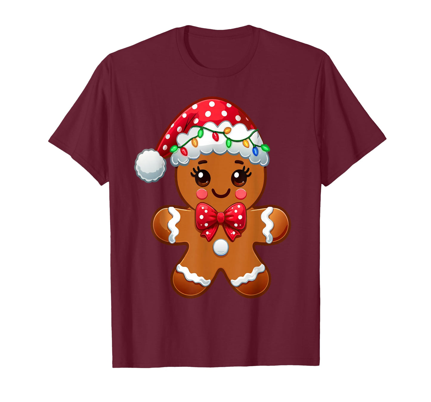 Christmas Holiday Cute Gingerbread Man Baking Lover T-Shirt