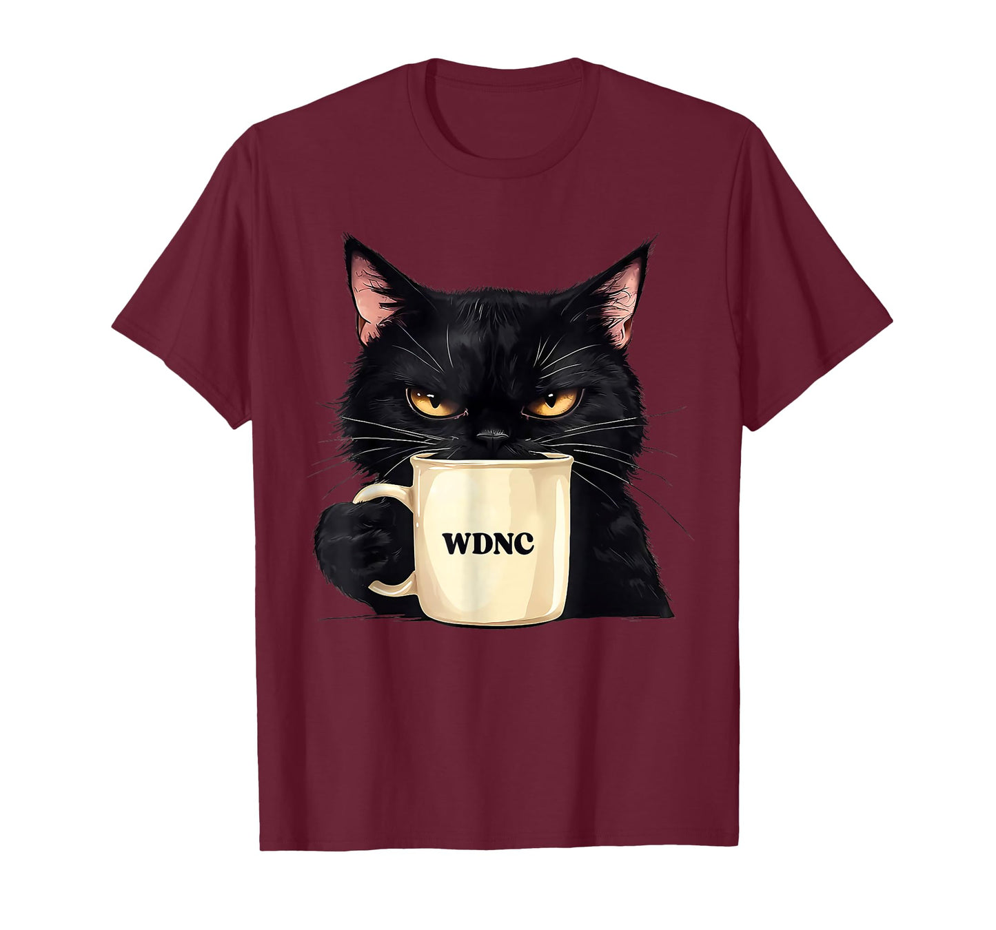 Funny We Do Not Care WDNC Club Black Cat Cool Women Men T-Shirt