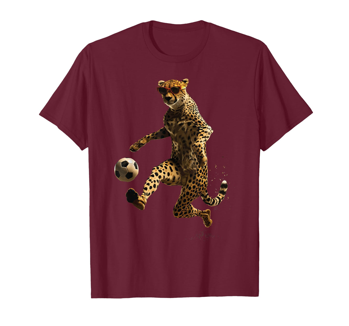 Cheetah Soccer Football T-Shirt