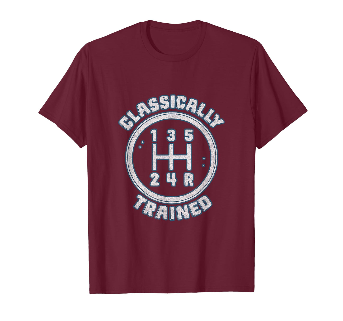 Automotive Classically Trained Manual Gear Shift Retro Car T-Shirt