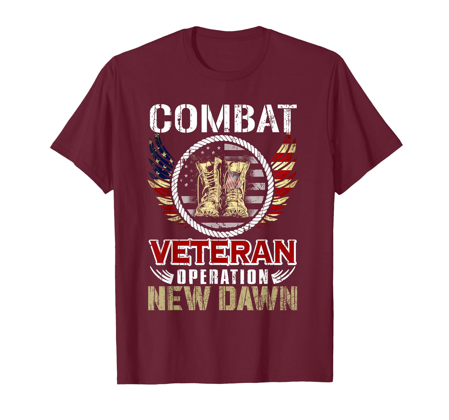 Combat Veteran New Dawn American Military T-Shirt