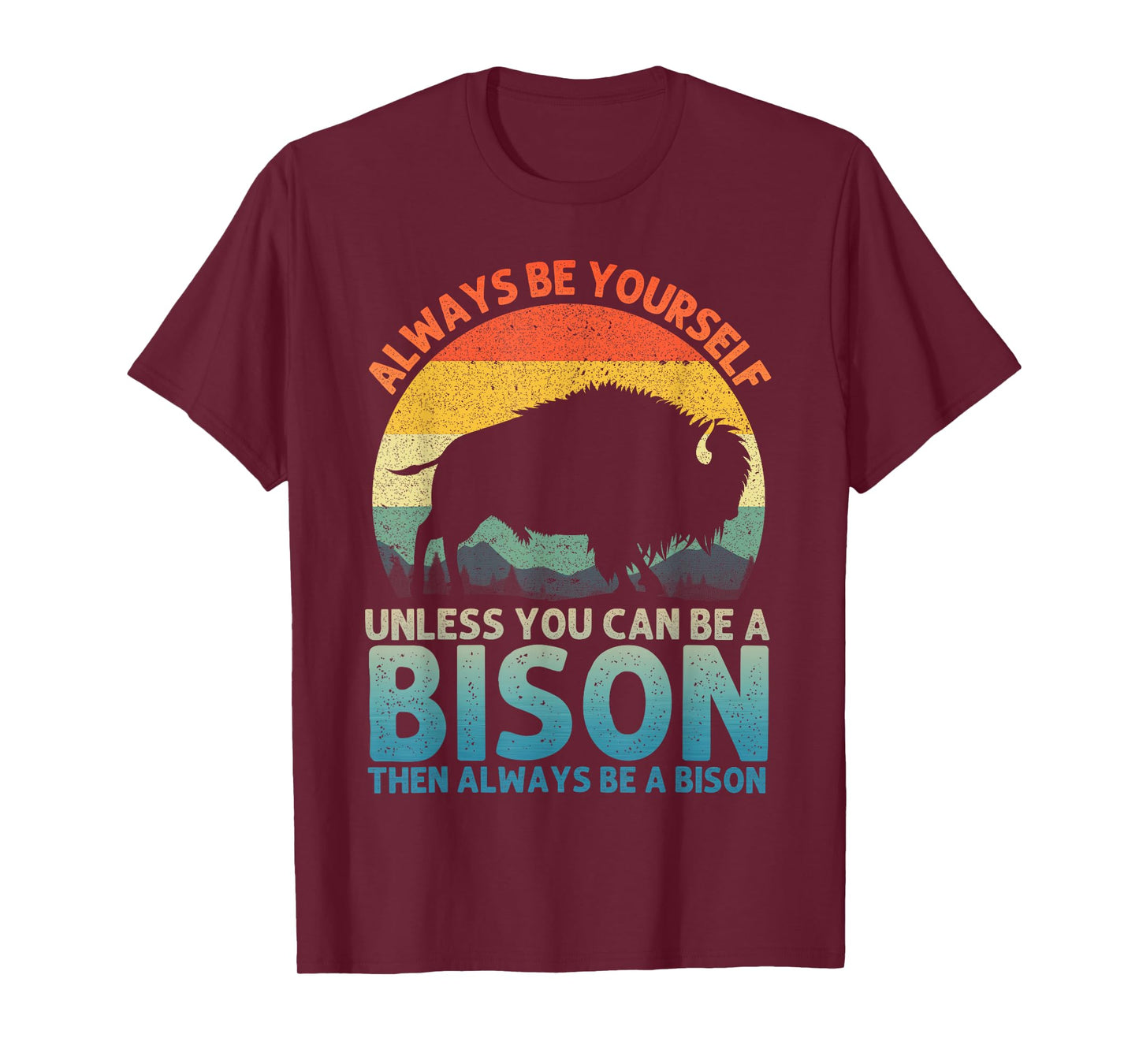 Cool Bison Design for Men Women Buffalo Animal Lovers Bison T-Shirt
