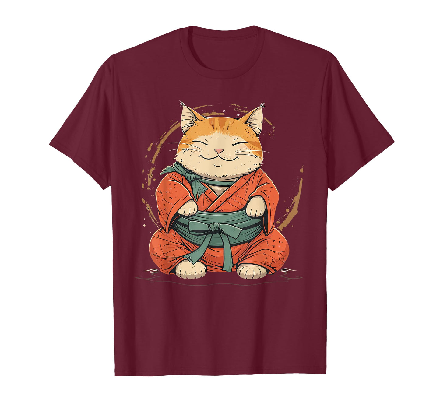 Sumo wrestler Cat on Sumo Wrestling T-Shirt