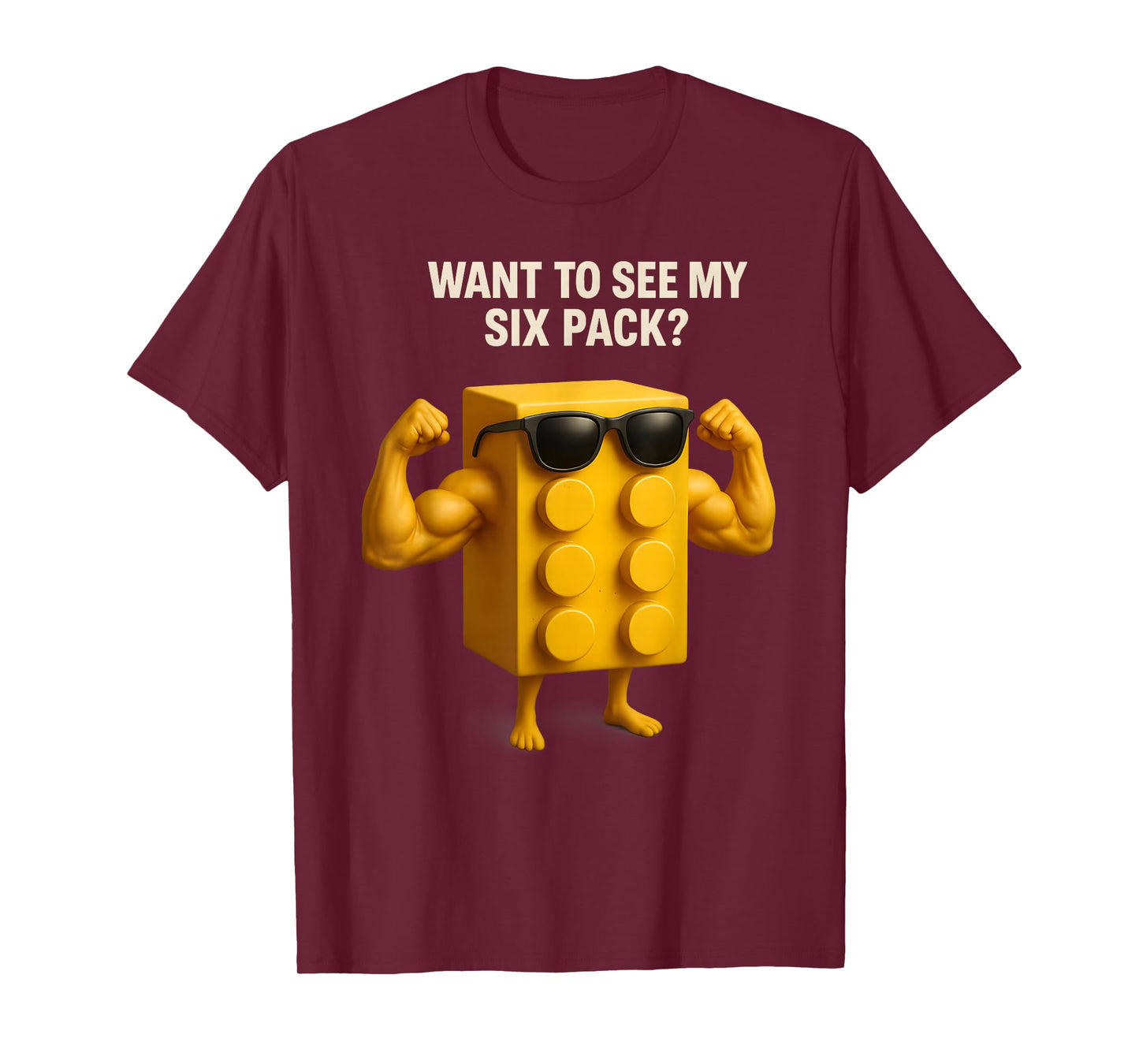 Want To See My Six Pack Bricks Lover Master Builder T-Shirt