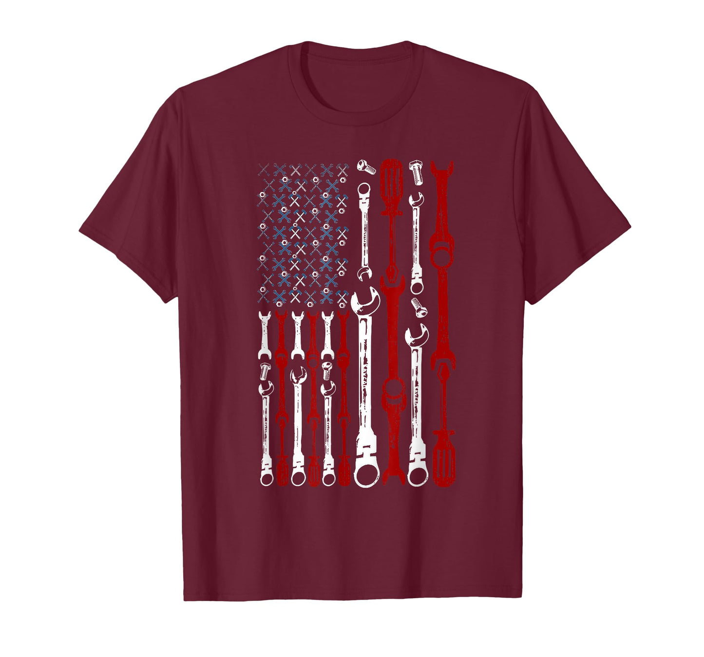 American Flag Mechanic Shirts Patriotic Mechanic USA Flag T-Shirt for Women Kids Men