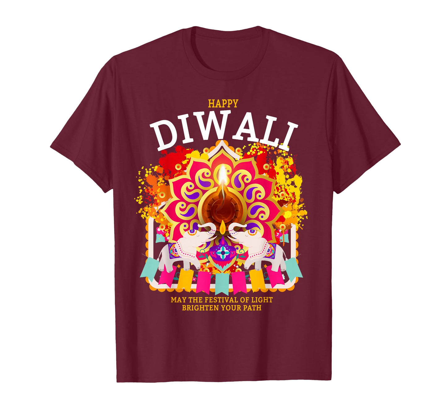 Happy Diwali Festival Outfit Idea For Women & Hindu Diwali T-Shirt