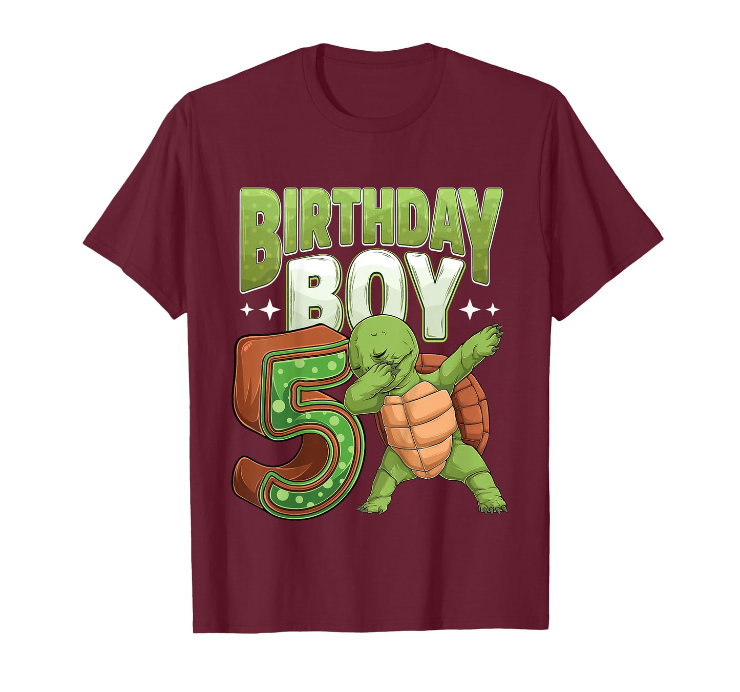 Kids 5 year old Turtle animal lovers 5th Birthday Boy T-Shirt