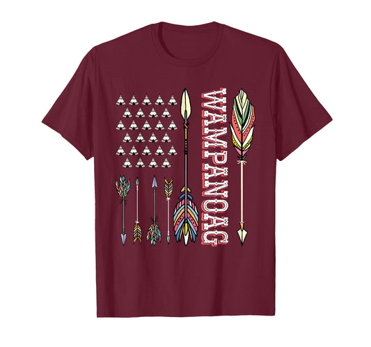 Wampanoag Flag Indigenous Heritage Native American Wampanoag T-Shirt