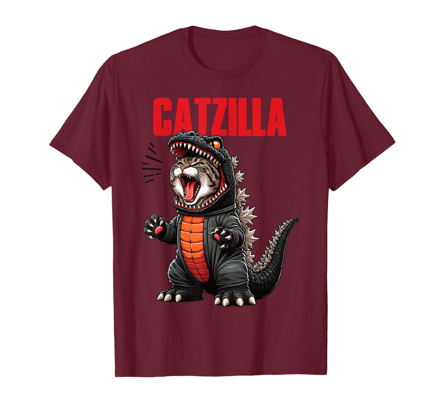 Cute Cat Kitty Catzilla for Cat Moms Cat Dads Pet Lovers T-Shirt