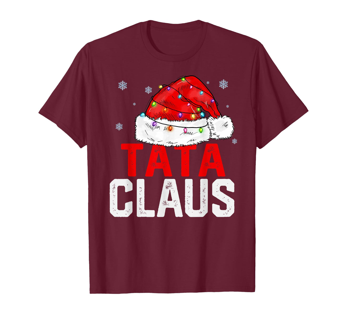 Tata Claus Funny Xmas Family Matching Grandpa Christmas T-Shirt