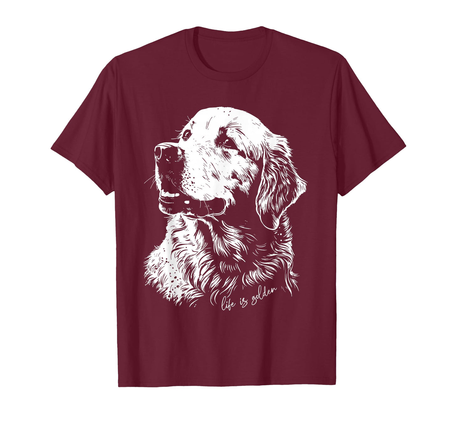Life Is Golden Golden Retriever Cute Golden Retriever T-Shirt