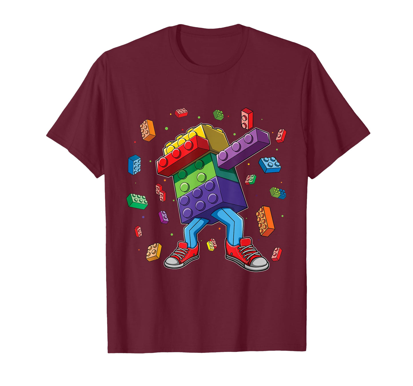 Dabbing Brick Master Builder Block Building Brick Builder T-Shirt