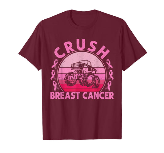 Crush Breast Cancer Awareness Women Men Boys T-Shirt