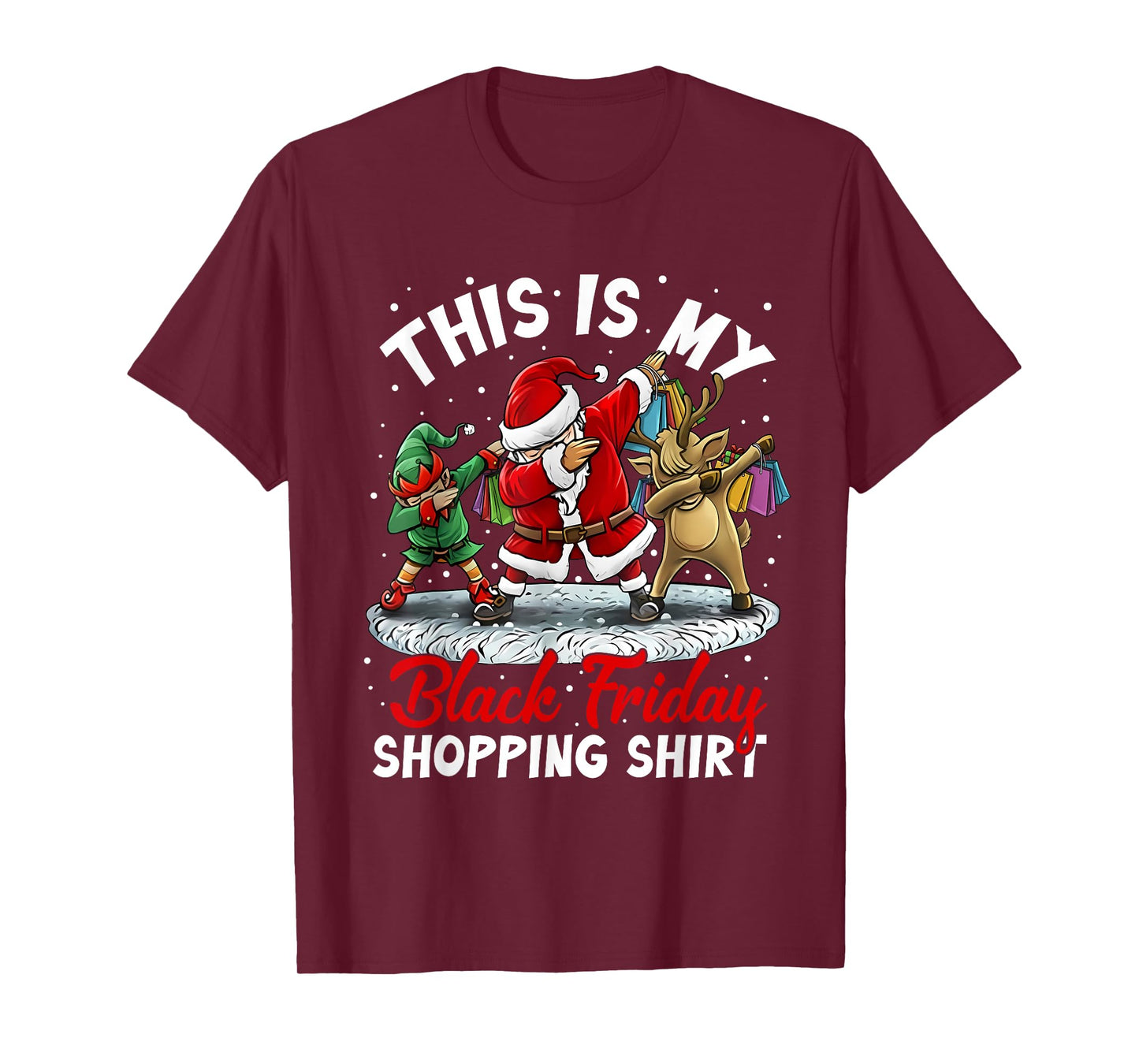 This is My Black Shopping Funny Friday Shopping Dabbing Crew T-Shirt