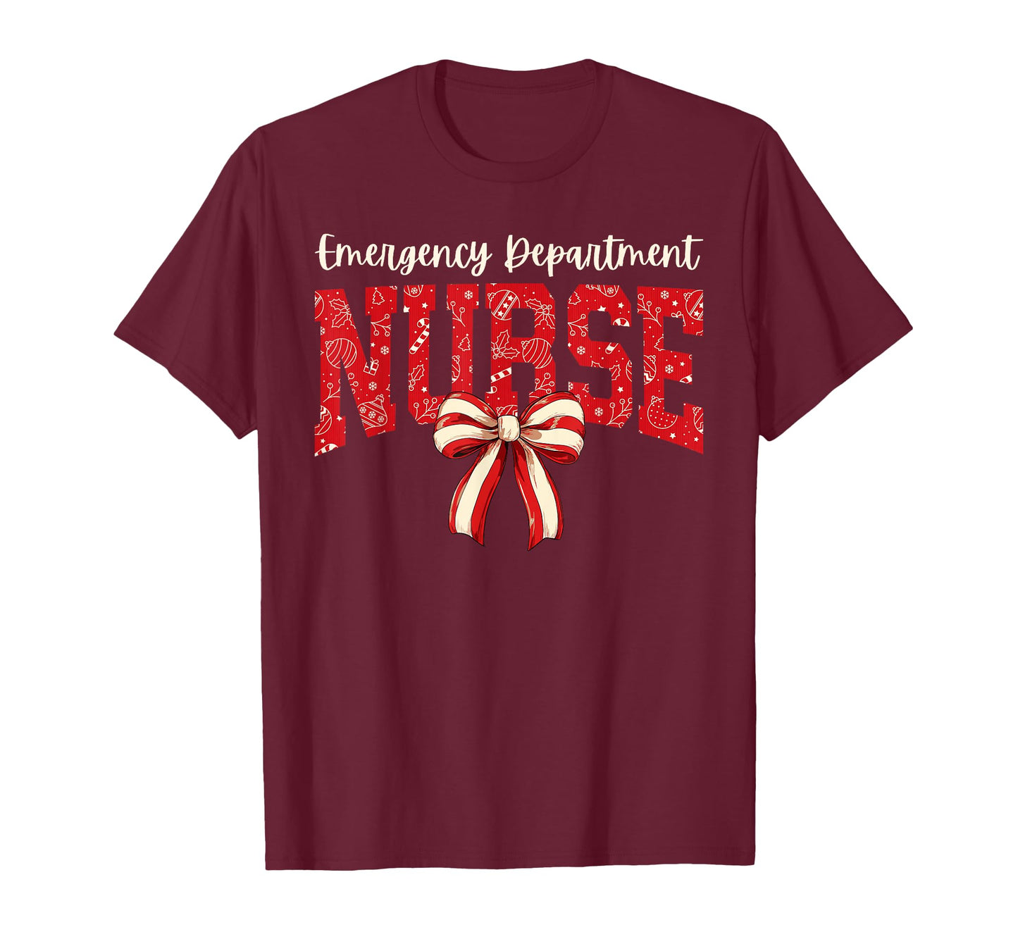 Christmas Emergency Room ER RN Nurse Department T-Shirt