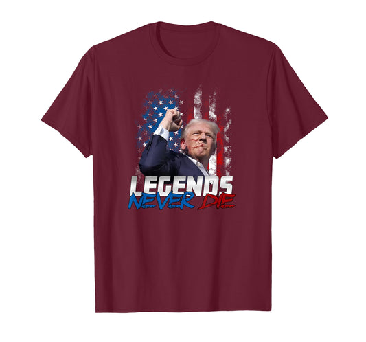 Legends Never Die - President Donald J. Trump T-Shirt