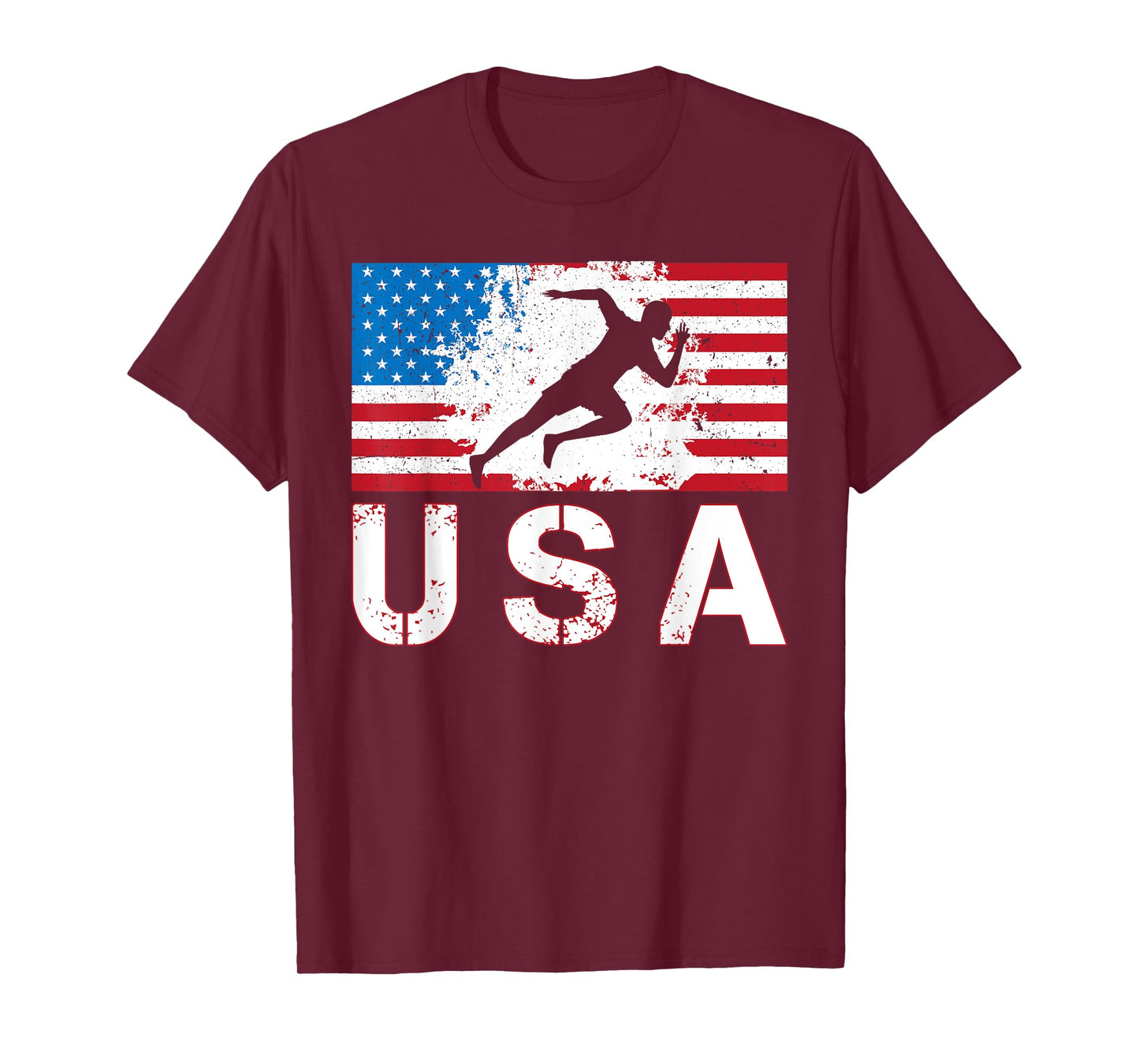 USA Track and field team American flag US men women kids T-Shirt