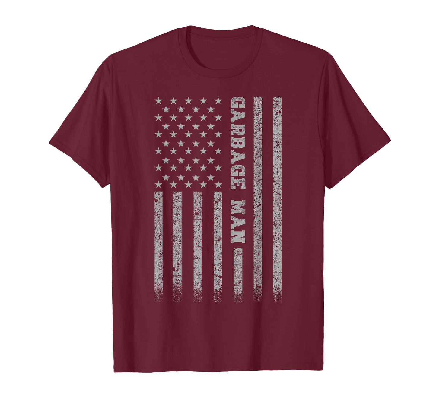 Garbage Man American Flag T-Shirt